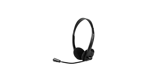 Headset Classic Multi Conexão p2 Cabo de 180cm Driver 30mm Microfone Flexível Preto - PH002