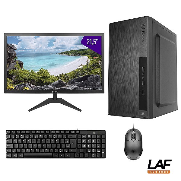 Computador LAF Pro, Intel i3 10105, 8GB DDR4, SSD 240GB + Monitor 21.5" HDMI + Teclado + Mouse