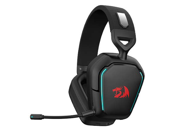 Headset sem fio Redragon Mira RGB 7.1 Bluetooth/Wireless/P2 - H868