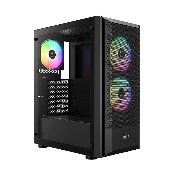 Gabinete Gamdias Aura GC6 com 3 Fans Led Rainbow - AURA GC6