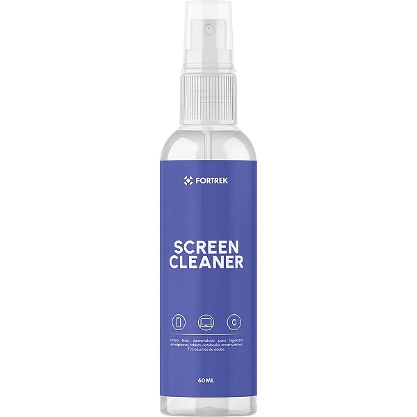 Limpa Telas Com Flanela 60ml Fortrek