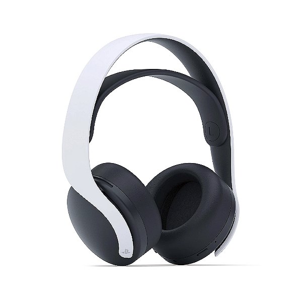 Headset Sem Fio Sony Pulse Elite USB PlayStation Link Bluetooth PS5 Branco c/ Alça de Alimentação