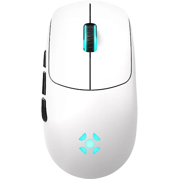 Mouse Gamer Fortrek Rogue Wireless e Bluetooth 16000 DPI Sensor Pixart 3311 Branco