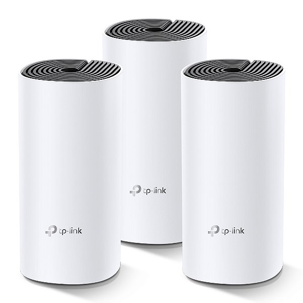 Roteador TP-Link Deco M4 V2 3-Pack Mesh Wi-Fi 5 Gigabit Dual-Band AC1200