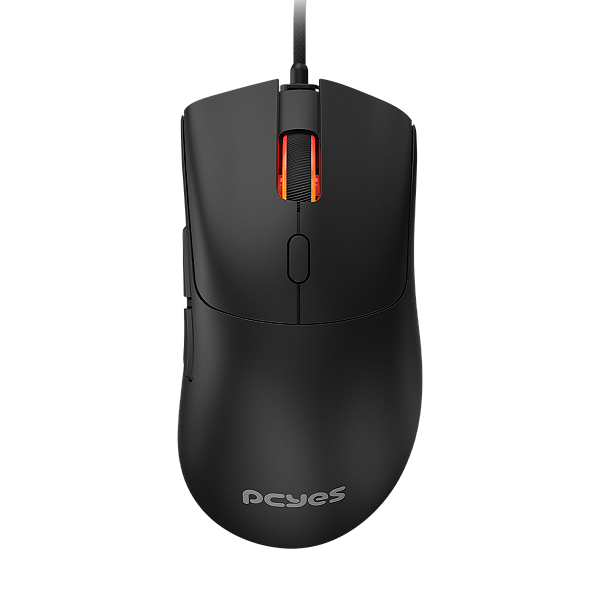 Mouse Gamer Pcyes Hydrus Black Vulcan - 12400 Dpi - Rgb - 6 Botões - Pmghbv