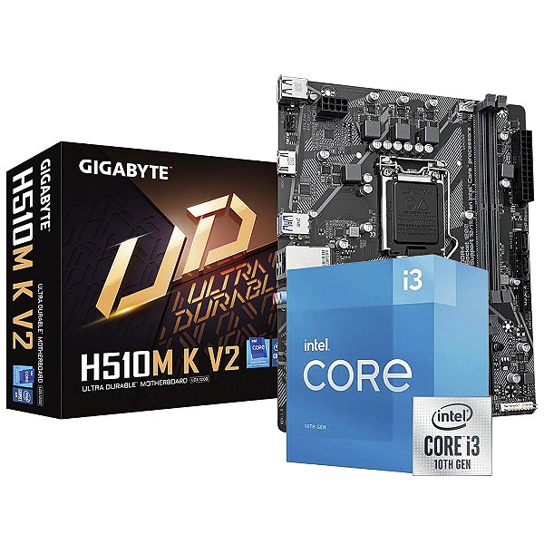 Kit Upgrade LAF, Intel Core i3 10105, Placa Mãe H510M LGA 1200