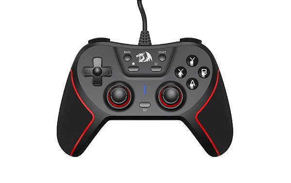 Controle Gamer Redragon Ephemera Preto e Vermelho USB G713