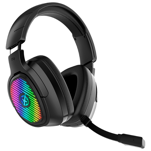 Headset Gamer Wireless Bluetooth 3.5mm Kalkan Ragnar RGB Preto 7.1 Surround Virtual - KLK00025