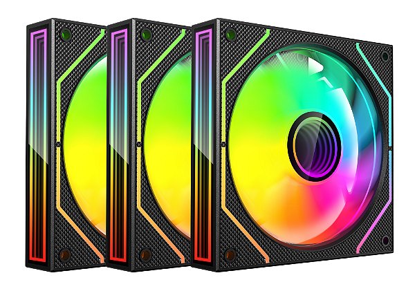 Kit Cooler Fan 3 Unidades F9-L660BK ARGB C3Tech