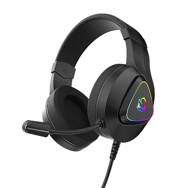 Headset Gamer Pcyes Deffy Black Vulcan Usb Driver 50Mm Rgb Microfone Omnidirecional - Hgdf50Bv