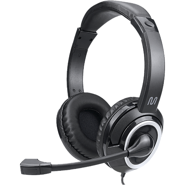 Headset com Fio HF700 Conexão P3 e USB Preto Multi - PH424