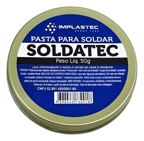 Pasta de Solda Soldatec 50g Implastec