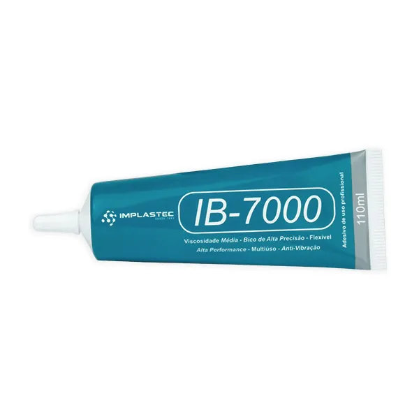 Cola Adesiva Multiuso Ib-7000 Incolor 110ml - Implastec