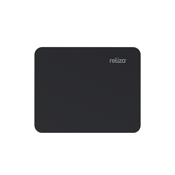 Mousepad Retangular Preto Neoprene Reliza 17,5 cm x 21 cm