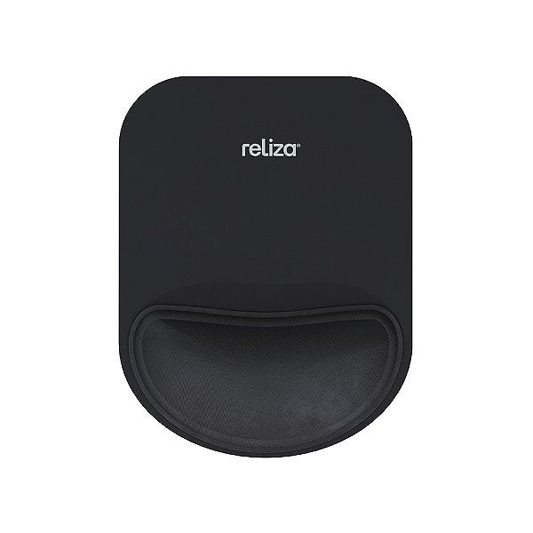 Mousepad Ergonômico Compact Com Almofada 22cm x 17cm Reliza Preto