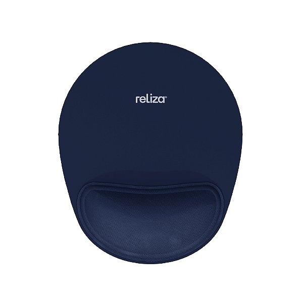 Mousepad Ergonômico Comfort Com Almofada 24cm x 22cm Reliza Marinho