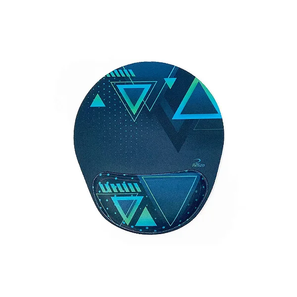 Mousepad Ergonômico Confort Fun Formas Com Almofada 24cm x 22cm Reliza