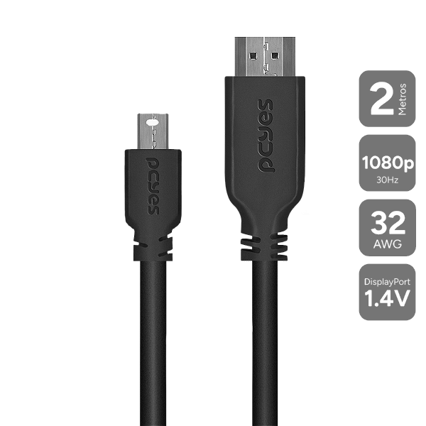 Cabo Mini Displayport Para Hdmi 2M - Pmdph-2