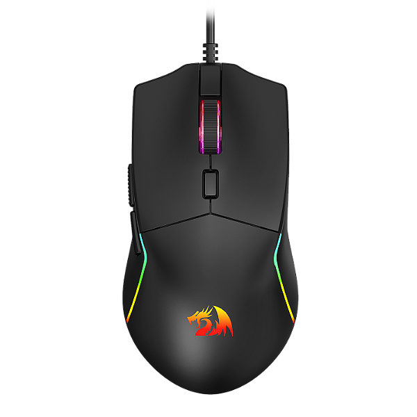 Mouse Gamer Redragon Naga Preto RGB PAW3313 10000DPI 6 Botões Programáveis 82g