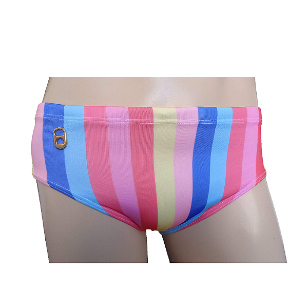 Sunga Slip Listrada Colorida Lacrey