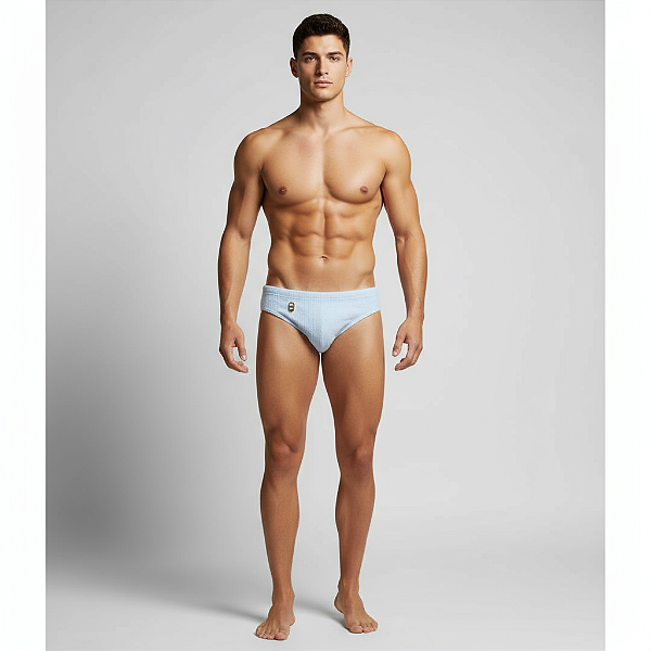 Sunga Slim Atoalhada Azul bebê Lacrey