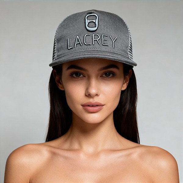 Boné Cinza Lacrey aba Reta ou Curva