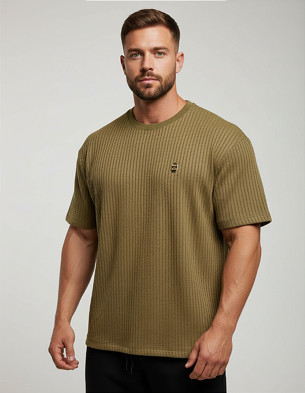 Camiseta Oversized Verde Musgo Lacrey