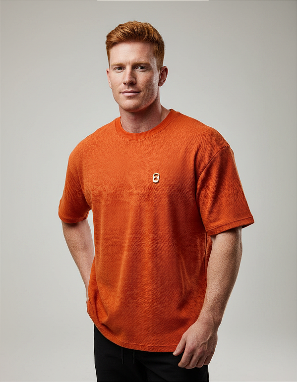 Camiseta Oversized Laranja Queimado Lacrey