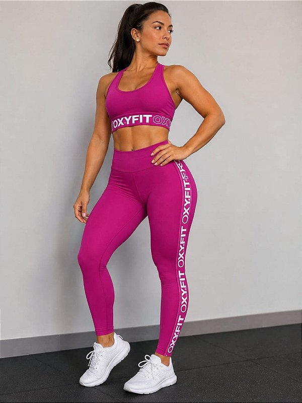 conjunto legging top vision fucsia oxyfit M