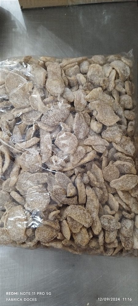 TIRINHA DE GENGIBRE CRISTALIZADO ATACADO 3KG CAIXA