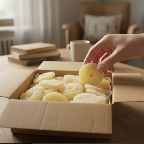 DOCE DE ABACAXI CRISTALIZADO 3KG CAIXA- GRANEL - ATACADO FABRICA