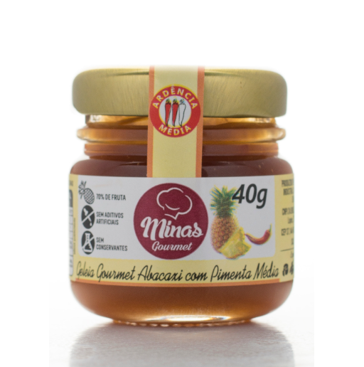 Geleinha Gourmet Abacaxi c/Pimenta Média 40g - Direto Fabrica