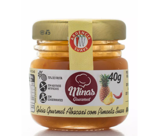 Geleinha Gourmet Abacaxi c/Pimenta Suave 40Gr