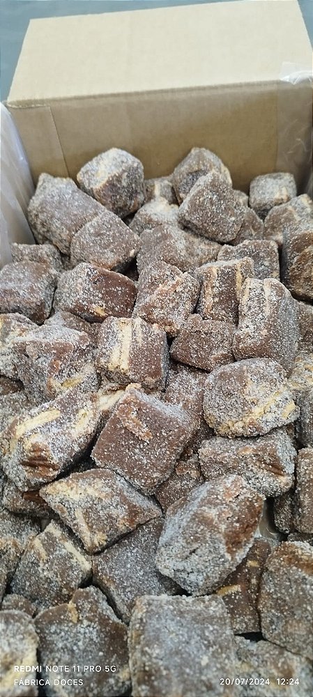 PALHA ITALIANA DOCE LEITE CHOCOLATE CAIXA 3KG DIRETO FABRICA ATACADO