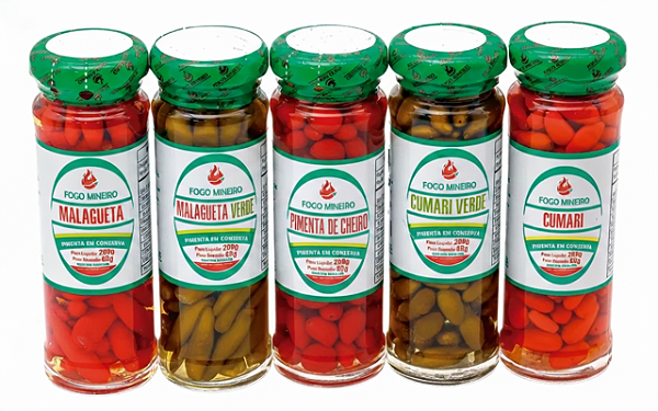 KIT 5 UND PIMENTAS 200g - DIRETO FABRICA - Mult Da Hora Doces Caseiros