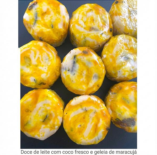 Cocada Leite Puro com Geleia Maracujá 180g Kit 24