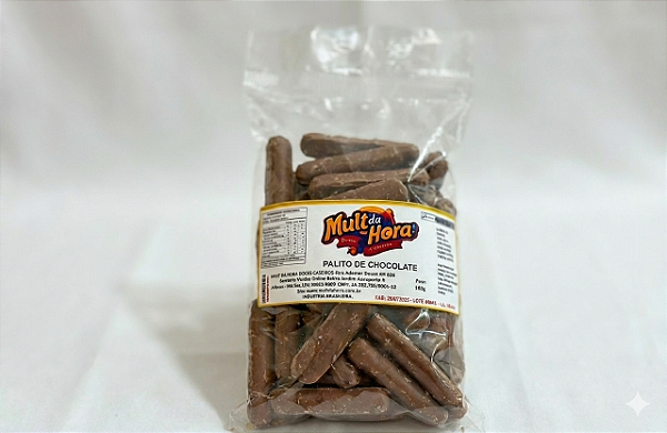 Biscoito Palito Chocolate 180g Kit 20 Unid