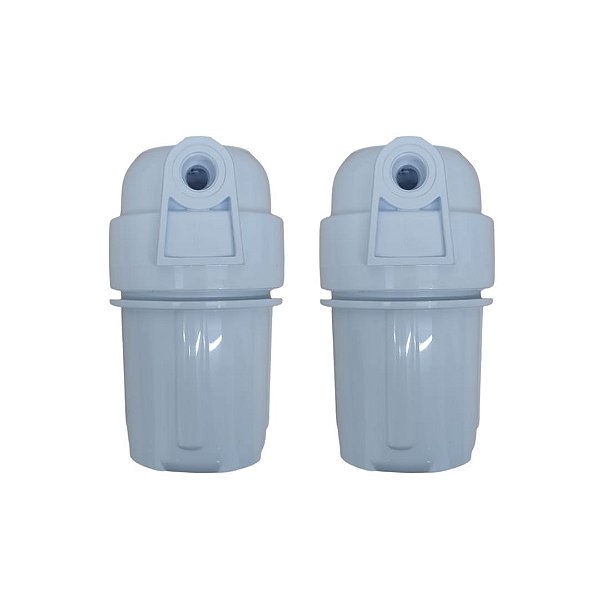 Kit com 2 Carcaças Branca de 5 Polegadas e rosca 1/2
