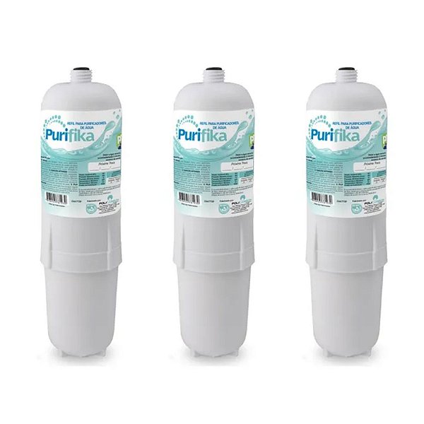 Kit 3 Filtro Refil Purificador De Agua Soft by Everest