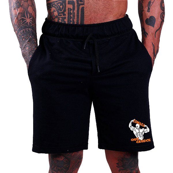 Bermuda Estampada Masculina MXD Conceito Fisiculturista Esmaga que Cresce