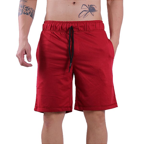 Bermuda Masculina Moletinho MXD Conceito Vermelha