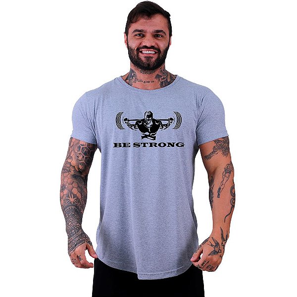 Camiseta Longline Manga Curta MXD Conceito Be Strong