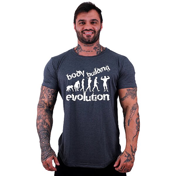 Camiseta Longline Manga Curta MXD Conceito Bodybuilding Evolution