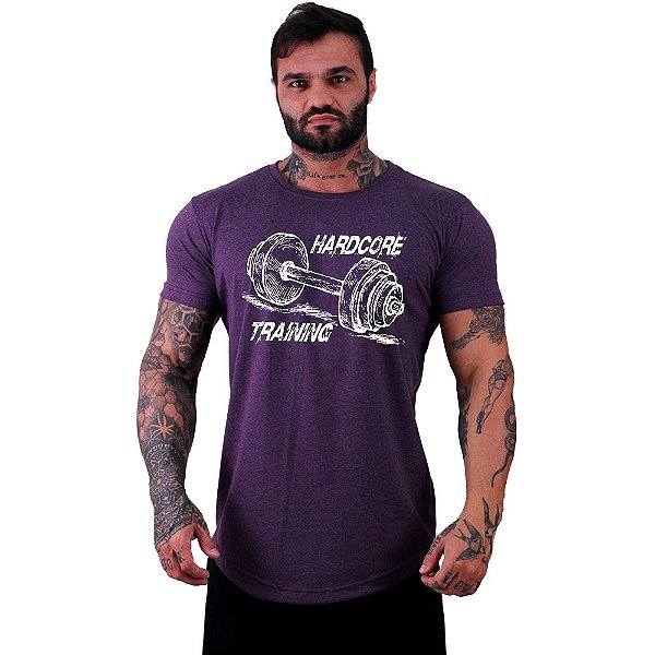 Camiseta Longline Manga Curta MXD Conceito Hardcore Training Halteres