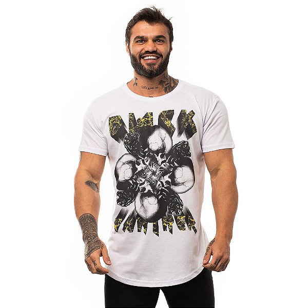 Camiseta Longline Masculina MXD Conceito Limitada Black Panther