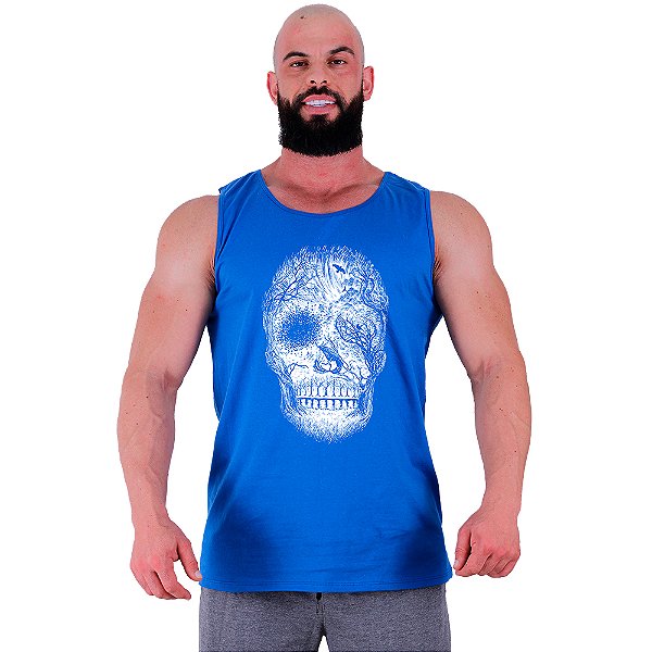 Regata Clássica Tradicional Masculina MXD Conceito Forest Skull