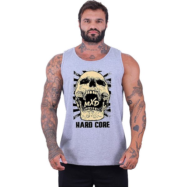 Regata Clássica Tradicional Masculina MXD Conceito Hardcore Skull