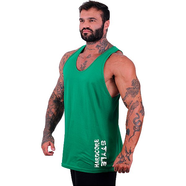 Regata Cavada Estampa Lateral Masculina MXD Conceito Hardcore Style