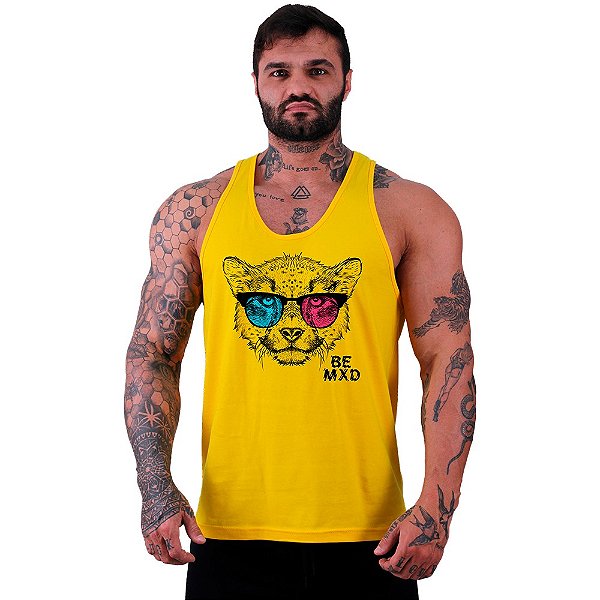 Regata Cavada Masculina MXD Conceito Felino 3D Óculos