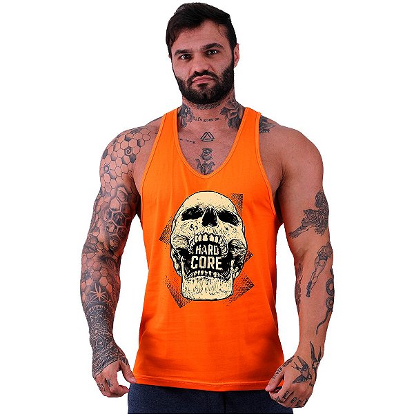 Regata Cavada Masculina MXD Conceito Hardcore Skull